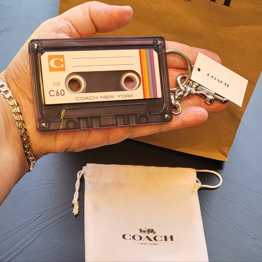 Coach Cassette Large Cassette Bag Charm - BNWT - Cassette By COACH - Picture 2 of 6